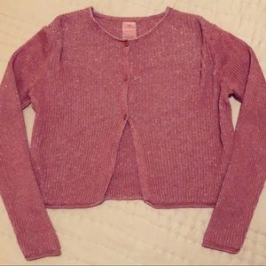 ZARA Like New Pretty Girls Sparkly Mauve Sweater